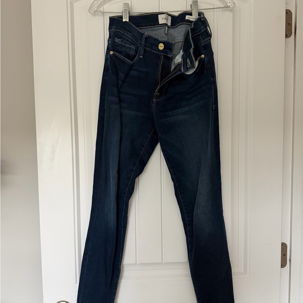 Frame Denim Women's Deep Indigo Skinny Jeans